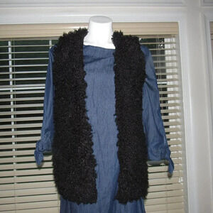 NWT VERTIGO Teddy Bear Black Vest Size XS